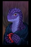 anthro black_border border eyebrows facial_scales female markings scale_eyebrows scales solo stare tattoo tribal tribal_markings tribal_tattoo 3033 overlord_(series) filia_(offline_user) lizardman lizardman_(overlord) reptile scalie bust_portrait hi_res portrait