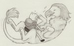 3_toes 4_fingers beak clothed clothing duo feathers feet feral fingers fur hair male open_mouth paws simple_background tail tail_tuft text toes toony tuft white_background white_body lynxfurr adventure_time cartoon_network finn_the_human stormo accipitrid accipitriform avian bird eagle felid human hybrid lion mammal pantherine english_text graphite_(artwork) greyscale hi_res monochrome traditional_media_(artwork) father_(lore) father_and_child_(lore) father_and_son_(lore) parent_(lore) parent_and_child_(lore) parent_and_son_(lore) son_(lore)