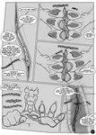 3_toes 4_fingers anthro between_feet crunching dark_pawpads duo extreme_size_difference feet feral fingers foot_focus greeting larger_feral looking_pleasured male male/male pawpads size_difference smaller_anthro speech_bubble text toes ahastar_(artist) diablo_the_rex european_mythology mythology ahastar bolt_(diablo_the_rex) deinonychus dinosaur dragon dromaeosaurid mythological_creature mythological_scalie prehistoric_species reptile scalie theropod western_dragon 2013 artist_collaboration comic english_text greyscale hi_res monochrome