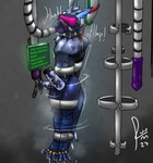 2_penises animal_genitalia animal_penis anthro bdsm bondage bound chain deep_throat digit_ring diphallism feet forced genitals helpless hemipenes horizontal_diphallism hypnosis hypnotic_visor immobile jewelry long_term_bondage machine male milking_cum milking_machine mind_control multi_genitalia multi_penis oral oral_penetration penetration penile penis penis_milking prisoner ring science sex_toy slave solo struggling submissive submissive_male tired toe_ring toes vibrator ruum capcom monster_hunter flying_wyvern nargacuga hi_res