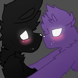 alternate_species anthro black_body black_fur blush duo fur furrification hug looking_at_another male male/male no_pupils purple_body purple_fur romantic romantic_couple simple_background smile white_eyes scurryy five_nights_at_freddy's five_nights_at_freddy's_2 scottgames shadow_bonnie_(fnaf) shadow_freddy_(fnaf) bear lagomorph leporid mammal rabbit ursine 1:1 2015 hi_res