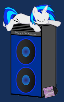 blue_hair cutie_mark eyes_closed female feral hair horn multicolored_hair record sleeping solo speaker tail text two_tone_hair sirhcx friendship_is_magic hasbro my_little_pony mythology vinyl_scratch_(mlp) equid equine mammal mythological_creature mythological_equine unicorn 5:8 absurd_res alpha_channel english_text hi_res
