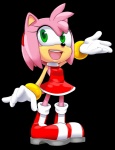 anthro clothing dress female fur gloves green_eyes handwear pink_body red_clothing red_dress sideless_clothing sideless_dress solo thin_thighs yapwee sega sonic_the_hedgehog_(series) amy_rose eulipotyphlan hedgehog mammal 2016 alpha_channel