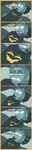 bedroom blue_eyes duo empty_eyes fangs female larger_male male male/female size_difference sleeping_bag smaller_female teeth text yellow_eyes shane_frost belinda_(sleep_tight) davis_(sleep_tight) animate_inanimate human mammal absurd_res comic english_text hi_res long_image tall_image