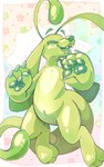 abstract_background ambiguous_gender antennae_(anatomy) anthro claws detailed_background digitigrade eyes_closed fangs featureless_crotch finger_claws glistening glistening_body glistening_pawpads green_body green_nose green_pawpads green_tongue open_mouth pawpads paws solo teeth tongue unusual_anatomy xenodogz alien canid canine mammal hi_res wallpaper