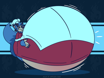 4_fingers anthro apron belly big_belly big_nose black_ear_tips black_hair black_nose bloated blue_body blue_eyebrows blue_fur blue_hair blue_tail cheek_tuft claws clothed clothed_anthro clothed_male clothing dipstick_ears ear_markings eyebrow_through_hair eyebrows facial_tuft fangs finger_claws fingers floating_hands fur grey_claws hair hand_on_own_belly hat headgear headwear huge_belly hyper hyper_belly legless light long_tail male male_anthro motion_lines mouth_closed multicolored_body multicolored_ears multicolored_hair red_clothing red_scarf red_shirt red_topwear scarf shirt short_hair simple_background solo tail tan_body tan_inner_ear tan_skin teeth text topwear translucent translucent_hair tuft two_tone_hair two_tone_tail whisker_spots white_apron white_clothing white_hat white_headwear furrylovepup mythology overcooked_(series) werewolf_(overcooked) canid canine mammal mythological_canine mythological_creature werecanid werecanine werecreature werewolf 2022 artist_name colored digital_drawing_(artwork) digital_media_(artwork) english_description lighting