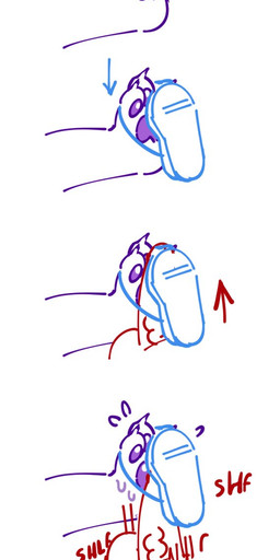 4_toes ambiguous_gender balls bodily_fluids claws clothing disembodied_foot duo erection feet flip_flops foot_fetish foot_play footjob footwear genitals male pawpads paws penile penis purple_pawpads sandals sex shoejob shoes sweat sweatdrop thrusting toes vein veiny_penis pinkshinyhorns mammal unknown_species hi_res sketch