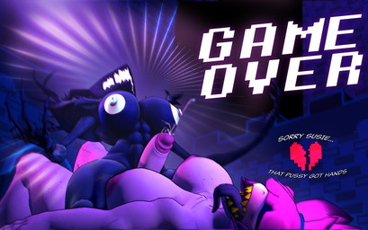 abs anthro armor biceps big_breasts bodily_fluids breasts broken_heart cowgirl_position crossgender cum death dominant dominant_female duo female from_front_position ftg_crossgender fti_crossgender game_over gameplay_mechanics genital_fluids genitals gynomorph gynomorph/female gynomorph_death hair hair_over_eyes headgear heart_symbol helmet horn intersex intersex/female intersex_death muscular muscular_anthro muscular_female muscular_gynomorph muscular_intersex nipples nude on_bottom on_top open_mouth outside pauldron penis purple_body purple_hair roaring sex submissive submissive_gynomorph submissive_intersex teeth text unconvincing_armor white_nipples yelling yellow_teeth leafytheleafer boiboi9999_(modeler) cryptiacurves_(modeler) deltarune toby_fox_(copyright) undertale_(series) roaring_knight susie_(deltarune) monster scalie 3d_(artwork) digital_media_(artwork) hi_res source_filmmaker_(artwork) widescreen