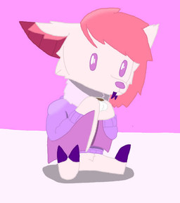 anthro big_head chibi container cup female solo sparkles sparkling_eyes wings just_a_art_bat nightlight_(just_a_art_bat) bat mammal trans_(lore) trans_woman_(lore)