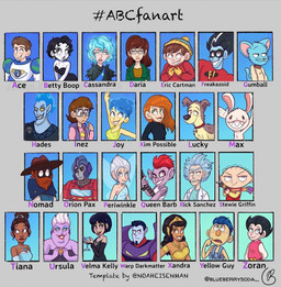 alphabet anthro female feral group machine male scarecrow text warp_darkmatter blueberrysoda 20th_century_fox adult_swim astro_boy_(series) betty_boop_(series) buzz_lightyear_of_star_command cartoon_network comedy_central cyberchase daria_(series) disney disney's_hercules disney_fairies_(film_series) don't_hug_me_i'm_scared dreamworks european_mythology family_guy greek_mythology hasbro inside_out kim_possible legend_of_the_three_caballeros mtv mythology nelvana nomad_of_nowhere osamu_tezuka paramount_pictures pbs pixar planet_heroes pound_puppies pound_puppies_(2010) rapunzel's_tangled_adventure rick_and_morty sam_and_max south_park takara_tomy tangled_(disney) the_amazing_world_of_gumball the_little_mermaid_(1989) the_three_caballeros toy_story transformers transformers_one trolls_(dreamworks) ace_(planet_heroes) betty_boop cassandra_(tangled) daria_morgendorffer eric_cartman freakazoid gumball_watterson hades_(deity) hades_(disney) inez_(cyberchase) joy_(inside_out) kimberly_ann_possible lucky_(pound_puppies) max_(sam_and_max) nomad_(nomad_of_nowhere) optimus_prime orion_pax periwinkle_(disney_fairies) princess_tiana queen_barb rick_sanchez stewie_griffin ursula_(disney) velma_kelly xandra_(legend_of_the_three_caballeros) yellow_guy_(dhmis) zoran animal_humanoid animate_inanimate aquatic aquatic_humanoid canid canine canis cephalopod cephalopod_humanoid deity domestic_cat domestic_dog fairy felid feline felis human humanoid mammal mixed_breed mollusk mollusk_humanoid octopus_humanoid robot robot_humanoid troll_(mythology) troll_(trolls) english_text