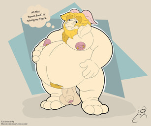anthro horn long_ears male solo text white_body jon_noj deltarune undertale undertale_(series) asgore_dreemurr boss_monster_(undertale) bovid caprine goat mammal english_text hi_res