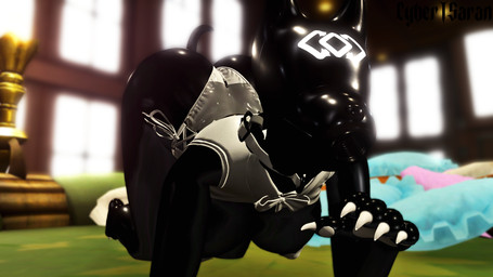 all_fours animal_mask clothing drone dronesuit female footwear high_heels latex latex_body latex_clothing latex_skin latex_skinsuit mask pose posing_for_the_viewer pup_mask shoes skinsuit solo tight_clothing cybersaran final_fantasy final_fantasy_xiv square_enix obedient_drone_(cybersaran) garlean humanoid latex_creature living_latex 16:9 hi_res pinup widescreen