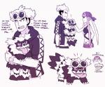 eyewear female feral group male simple_background sunglasses text tongue tongue_out white_background rome_nomi nintendo pokemon team_skull guzma_(pokemon) plumeria_(pokemon) canid canine galarian_form galarian_zigzagoon generation_8_pokemon human mammal pokemon_(species) regional_form_(pokemon) 2019 comic english_text hi_res