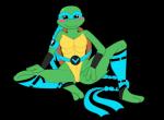 anthro biped blush female genitals mask pussy simple_background sitting smile solo transparent_background the_little_monkey_king teenage_mutant_ninja_turtles the_next_mutation venus_de_milo_(tmnt) reptile scalie turtle alpha_channel hi_res