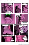 2014 armor comic dialogue donzatch door english_text equid equine feral friendship_is_magic green_eyes hasbro hi_res horn kick king_sombra_(mlp) magic male mammal melee_weapon my_little_pony mythological_creature mythological_equine mythology polearm royal_guard_(mlp) scared screaming shining_armor_(mlp) spear sword teeth text unicorn url weapon