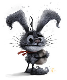 ambiguous_gender anthro beady_eyes black_eyes button_(fastener) coin dust humor paper_clip pun simple_background solo teeth visual_pun whiskers white_background piper_thibodeau dust_bunny lagomorph leporid mammal rabbit digital_media_(artwork) digital_painting_(artwork) full-length_portrait painting_(artwork) portrait