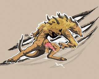 action_pose animal_genitalia arm_tuft balls bodily_fluids canine_genitalia claws cum cum_drip cumshot digitigrade dripping ejaculation erection eyeless feral genital_fluids genitals grin horn hunched_over knot male mane markings orange_body outline penis pose precum simple_background smile snout solo standing tail toony tuft white_outline hotdogmeat elden_ring_nightreign fromsoftware executor_(nightreign) monster primordial_beast 2025 5:4 absurd_res digital_media_(artwork) hi_res huge_filesize
