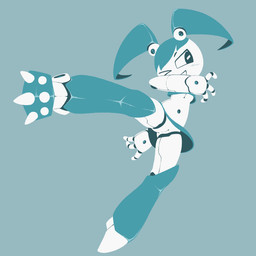 4_fingers blue_background blue_bottomwear blue_clothing blue_crop_top blue_hair blue_shirt blue_skirt blue_topwear bottomwear breasts clothed clothing crop_top female female_humanoid fingers genitals hair humanoid_genitalia humanoid_vulva looking_aside machine miniskirt navel no_underwear not_furry one_eye_closed open_mouth open_smile pigtails pseudo_hair screw_navel shirt simple_background skirt smile solo topwear under_boob vulva white_body white_breasts white_sclera white_vulva suragugu my_life_as_a_teenage_robot nickelodeon jenny_wakeman humanoid robot robot_humanoid 1:1 2020 digital_media_(artwork) lineless