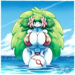 1:1 :t anthro ball beach_ball belly big_breasts bikini bikini_bottom bikini_top breasts clothed clothing clothing_ring cloud detailed_background extended_arms female flower flower_(anatomy) front-tie_bikini front-tie_clothing front-tie_swimwear front_view generation_4_pokemon green_eyes head_flower hi_res huge_breasts inflatable land_forme_shaymin latiar leaf leaf_hair legendary_pokemon legs_in_water looking_at_viewer mammal nintendo o-ring o-ring_bikini o-ring_bikini_bottom o-ring_bikini_top o-ring_swimwear partially_submerged plant plant_hair pokeball pokeball_beach_ball pokemon pokemon_(species) pokemorph pool_toy premier_ball pseudo_hair ring_(hardware) shaymin side-tie_bikini side-tie_clothing side-tie_swimwear signature sky slightly_chubby small_head solo standing standing_in_water string_bikini submerged_legs swimwear thick_thighs tied_bikini tied_clothing water white_body wide_hips