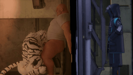 anthro bottomless butt cheating_husband clothed clothing cuckold duo fellatio fur genitals infidelity male male/male muscular muscular_anthro muscular_male nude open_mouth oral pecs penetration penile penis scar sex shirt striped_body striped_fur stripes t-shirt topwear white_body white_fur sunkevin5885 arknights hypergryph studio_montagne doctor_(arknights) mountain_(arknights) felid human humanoid mammal pantherine tiger 3d_(artwork) 3d_animation animated digital_media_(artwork) high_framerate