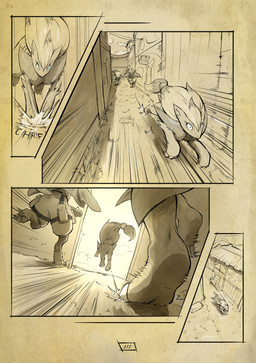 anthro biped chasing claws eyelashes female female_anthro fur green_eyes group hair long_hair male male_anthro onomatopoeia outside page_number running sound_effects spikes spikes_(anatomy) tail text toe_claws trio truescorn nintendo pokemon pokemon_mystery_dungeon spike_chunsoft asche_(truescorn) clarity_(truescorn) orchid_(truescorn) generation_4_pokemon generation_5_pokemon lucario pokemon_(species) weavile zoroark 2026 absurd_res colored comic english_text hi_res huge_filesize