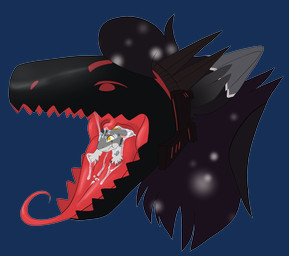 anthro bodily_fluids duo machine male male/male red_internal saliva size_difference vore mythology mr_headcrab peq_(peq42) dragon mythological_creature mythological_scalie protogen scalie absurd_res hi_res