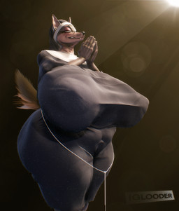 anthro big_breasts big_butt breasts butt clothed clothing curvy_figure female fully_clothed huge_breasts huge_butt huge_thighs hyper hyper_breasts hyper_butt nun praying simple_background solo thick_thighs voluptuous wide_hips iglooder laverne_(sssonic2) canid canine canis dobermann domestic_dog mammal pinscher 3d_(artwork) absurd_res blender_(artwork) digital_media_(artwork) hi_res