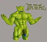 abs balls biceps big_penis genitals glans male membrane_(anatomy) muscular muscular_male nipples nude pecs penis solo thick_thighs vein veiny_penis webbed_hands whiskers dummydurzz dragon_ball dragon_ball_super kettol fish marine hi_res