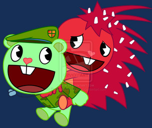 anthro black_eyes bottomless carrying_another clothed clothing dog_tags duo female fur green_body green_fur hair hat headgear headwear long_hair male military on_model open_mouth piggyback pink_nose red_body red_fur red_hair simple_background smile teeth tongue transparent_background bellaura happy_tree_friends flaky_(htf) flippy_(htf) bear mammal porcupine rodent 3rd_party_watermark alpha_channel distracting_watermark source_request unavailable_at_source watermark