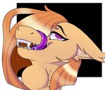 anthro female long_tongue neck_bulge object_in_throat object_ingestion satisfied_look solo swallowing tongue tongue_out preyedupon demon_core rias_umbra bat mammal