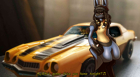 accessory anthro car chest_tuft clothing dreadlocks duo fur hat headgear headwear male photo_background spikes spikes_(anatomy) tuft vehicle dimejeff chevrolet_camaro hasbro nintendo pokemon takara_tomy transformers bumblebee_(transformers) braixen generation_4_pokemon generation_6_pokemon lucario pokemon_(species) hi_res mixed_media photography_(artwork)