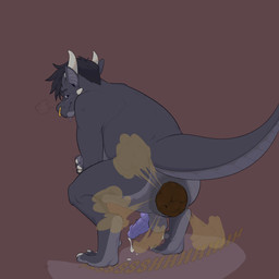 3_toes anthro anus balls bodily_fluids butt claws countershade_feet countershading crowning_feces digitigrade dripping excessive_feces facial_piercing fart fart_cloud feces feet finger_claws genital_fluids genitals hyper hyper_feces male male_farting male_pooping nose_piercing nose_ring nude penis piercing pooping precum precum_drip raised_tail ring_piercing septum_piercing septum_ring soles solo straining tail toe_claws toes stinkybuns messykobold kobold scalie 1:1 hi_res