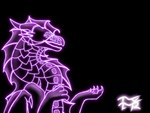 black_background body_outline claws female feral neon neon_lights simple_background smile solo wings hexthecheez_(artist) mythology wings_of_fire dragon hybrid mythological_creature mythological_scalie nightwing_(wof) scalie seawing_(wof) 2025 4:3 digital_drawing_(artwork) digital_media_(artwork) hi_res signature