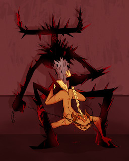 ambiguous_penetration anthro anthro_penetrated barbed_wire bdsm blood bodily_fluids dominant dominant_humanoid dominant_male duo eyes_closed female female_anthro female_penetrated fingers from_behind_position hair holding_object humanoid_on_anthro humanoid_penetrating humanoid_penetrating_anthro looking_pleasured male male/female male_humanoid male_penetrating male_penetrating_female nude penetration pulling_hair rough_sex sex smile spread_legs spreading submissive submissive_anthro submissive_female tail touching_hair fluttershythekind mythology madeline_gevaudan canid canine humanoid mammal mythological_canine mythological_creature werecanid werecanine werecreature werewolf digital_media_(artwork) hi_res