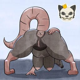 anal_hair anus big_butt butt fur genitals grey_body grey_fur leaning leaning_forward overweight pubes rim_light simple_background vulva kingkuraselache mammal murid murine rat rodent digital_media_(artwork) digital_painting_(artwork) digital_watercolor_(artwork) hi_res painting_(artwork) watercolor_(artwork)