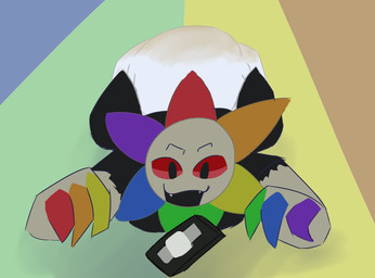 cassette_tape diaper excited feces looking_at_object open_mouth pooping simple_background soiled_diaper soiling soiling_diaper unclean_diaper used_diaper using_diaper video_cassette srcfur blushcrunch_studio dandy's_world roblox twisted_dandy twisted_(dandy's_world) absurd_res hi_res