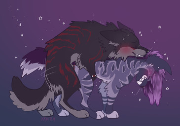 ambiguous_penetration animal_genitalia animal_penis blush canine_genitalia canine_penis clenched_teeth doggystyle duo erection eyes_closed female female_feral female_penetrated feral feral_on_feral feral_penetrated feral_penetrating feral_penetrating_feral from_behind_position fur genitals hair interspecies knot knotted_penis looking_pleasured male male/female male_feral male_penetrating male_penetrating_female mating_grip mounting paws penetration penile penile_penetration penis quadruped sex sheath simple_background tail teeth kryotea sitka xenia_(rallan) canid canine canis hybrid hyena mammal wolf digital_drawing_(artwork) digital_media_(artwork) hi_res