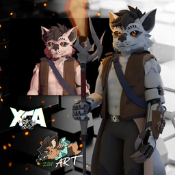 3d_avatar anthro black_body black_fur black_markings black_nose black_sclera claws fur lightsaber_polearm male markings mechanical_arm orange_eyes robotic_arm scales solo white_body white_fur xca zgf_art star_wars fervis_(razim) canid canine canis loth-wolf mammal wolf 1:1 2025 3d_(artwork) digital_media_(artwork)