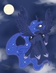 blue_eyes blue_hair cloud cutie_mark feathered_wings feathers female feral flying full_moon hair horn long_hair moon night solo sparkles wings akainu7 friendship_is_magic hasbro my_little_pony mythology princess_luna_(mlp) equid equine mammal mythological_creature mythological_equine winged_unicorn 2016 absurd_res hi_res