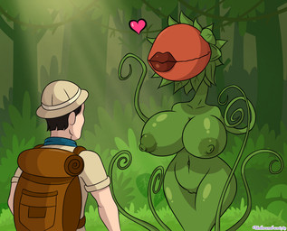 areola big_breasts blotchy_areola breasts duo explorer_outfit explorers_hat eyeless faceless_character faceless_male female forest forest_background genitals green_body heart_symbol lips male nature nature_background navel nipple_dip nipples plant small_waist thick_lips thick_thighs tree vines vulva wide_hips unknowndraw6798 impy's_island elemental_creature elemental_humanoid flora_fauna human humanoid mammal plant_humanoid 2025 absurd_res hi_res