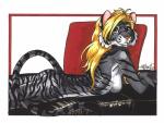 2002 absurd_res blonde_hair butt cat feline female hair hi_res looking_at_viewer mammal nude pinup smile solo terrie_smith tiger white_tiger
Rating: Questionable
Score: 12
User: borgiaborgia
Date: January 26, 2014