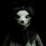 ambiguous_gender anterior_nasal_aperture anthro black_body black_fur black_hair black_sclera bone fur hair skull solo goldencarrot scp_foundation scp-1471 canid malo mammal monster 1:1 2019 3d_(artwork) absurd_res digital_media_(artwork) hi_res