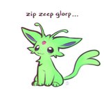 :3 ambiguous_gender antennae_(anatomy) feral forehead_gem fur gem green_body green_fur paws purple_eyes simple_background sitting solo tail text foxlett nintendo pokemon alien eeveelution espeon generation_2_pokemon gnarpian pokemon_(species) shiny_pokemon 2025 english_text hi_res signature