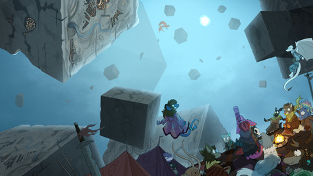 anthro background_focus balancing campfire camping_tent eating fantasy_world female feral floating group looking_up male melee_weapon sewing sewing_needle spyglass sword weapon young young_female young_male pankallisti dungeons_and_dragons hasbro mythology wizards_of_the_coast acheron aisling_(mistyfur) circe_(pankallisti) malakai_(malakai) canid canine canis cougar dragon felid feline fox mammal murid murine mythological_creature mythological_scalie peryton rat rodent rust_monster scalie wolf hi_res