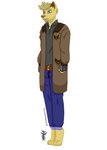 anthro belt blonde_hair blue_eyes bottomwear clothed clothing coat denim denim_bottomwear denim_clothing facial_hair fur gloves goatee hair handwear jacket jeans male mature_anthro mature_male mustache pants paws solo topwear trenchcoat yellow_body yellow_fur zer0rebel4 dmitri_(zer0rebel4) bird_dog canid canine canis domestic_dog golden_retriever great_dane hunting_dog mammal mastiff mixed_breed molosser retriever digital_media_(artwork) hi_res