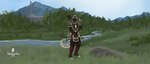 anthro archer archery armor bow_(weapon) fighting_pose group hood hooded male melee_weapon pose ranged_weapon solo sword text weapon palehorntea cyrodiil microsoft the_elder_scrolls jo'reysha umbrose felid khajiit mammal pantherine snow_leopard 2021 7:3 absurd_res english_text hi_res