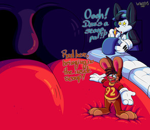 3_toes 4_fingers anthro big_feet big_tongue cartoon_gloves duo feet fingers inside_mouth male male/male mawplay paws red_tongue soft_vore starry_eyes toes tongue toony uvula vore whiskers marquis2007 foley_(tamerkoh) roderick_(tamerkoh) canid canine fox lagomorph leporid mammal rabbit absurd_res hi_res