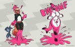 anthro gynomorph harness inflatable inflatable_bondage ink intersex lock_symbol null_bulge pool_toy solo surprise transformation forbiddenflrsh nintendo splatoon reefslider taki_(taliyeh) canid canine mammal raccoon_dog tanuki 16:10 hi_res widescreen