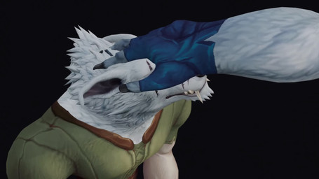 anthro duo floppy_ears fur headpat male male/male petting white_body white_fur leviethanarts blizzard_entertainment warcraft lucan canid mammal werecanid werecreature worgen 16:9 3d_(artwork) 3d_animation animated digital_media_(artwork) hi_res no_sound short_playtime video widescreen