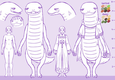 5_fingers 5_toes anthro biped blush braided_hair breasts cape cape_only capelet chart clothed clothing collarbone color_swatch contiguous_snout dress earless eyelashes fangs featureless_breasts featureless_crotch feet female fingers front_view hair height_chart long_neck mole_under_mouth mostly_nude multiple_forms navel nude open_mouth plantigrade pose pupils purple_background scales semi-anthro short_hair short_tail side_view simple_background size_difference slit_pupils smile snout solo standing straight_hair tail tapering_tail teeth thick_tail toes ventral_scales wide_crotch bearyboo elden_ring fromsoftware zorayas zorayas_(human_form) human legged_snake mammal manserpent reptile scalie snake 2024 absurd_res digital_drawing_(artwork) digital_media_(artwork) headshot_portrait hi_res line_art model_sheet monochrome portrait